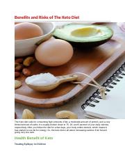 Benefits And Risks Of The Keto Diet.docx