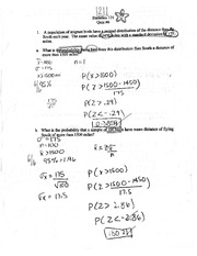 Statistics 121 Quiz 6