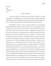 AP Lit - One Flew Over The Cuckoos Nest Essay