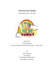 business plan sample ice candy