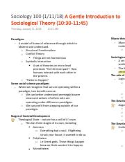 Sociology 100 (11118) A Gentle Introduction to Sociological Theory (1030-1145).pdf