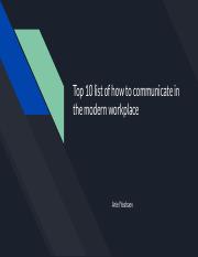 Top 10 list of how to communicate in the modern workplace - Copy.pdf