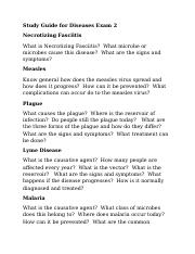 Study Guide for Diseases Exam 2.docx