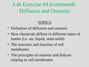 powerpoint on diffusion and osmosis - short