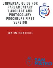 Universal Guide for Parlamentary Language and Protocolary Procedure.pdf