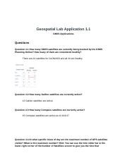 Geospatial Lab Application 4.1