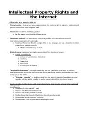 Ch.9 (Intellectual Property Rights and the Internet).docx