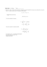 Quiz 3C Solution Spring 2008 on Analytic Geometry and Calculus B