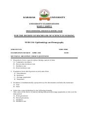 NURS 234 EPIDEMIOLOGY - kabarak university.doc