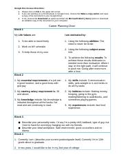 _Module Ten Lesson One What's in a Career Plan Assignment.docx