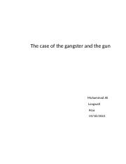 The case of gangster and a gun.docx