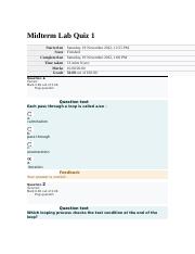 Midterm Lab Quiz 1 and Lab Quiz 2 Computer programming 1.docx