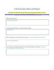 U1 Viscosity Video Lab Report.doc