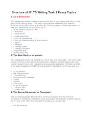 Structure of IELTS Writing Task 2 Essay Topics (1).pdf