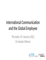(5) International Communication and the Global Employee .pptx