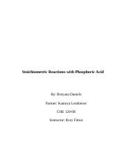 Stoichiometric Reactions with Phosphoric Acid.docx