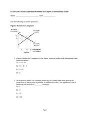 Practice Problems for Chapter 5 InternationalTrade _2_