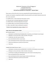 PC - Self and Peer Evaluation for Research Paper (1).docx