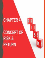 CHAPTER 4 CONCEPT OF RISK & RETURN(1).pptx