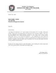 example of application letter for municipality
