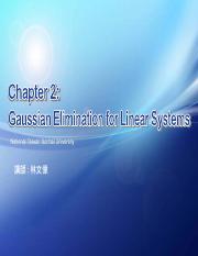 Chapter 2 Gaussian Elimination for Linear Systems.pdf