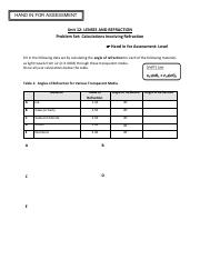 U12 Assessment - Problem Set - Calculations Involving Refraction.pdf