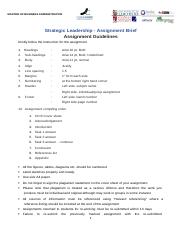 02.STRATEGIC LEADERSHIP - ASSIGNMENT BRIEF .docx