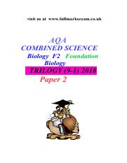 AQA Trilogy 9-1 Biology B2 Foundation   Paper 2.pdf