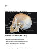 ashleyCopy of Forensic Anthropology Basics Part 2 - Major Grade.docx