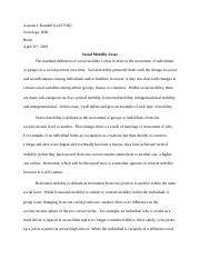 social mobility essay