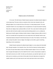 Essay on the kite runner about redemption