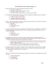 STAT 206 Practice problems EXAM1 (Chap1-3) KEY (1)(1).docx
