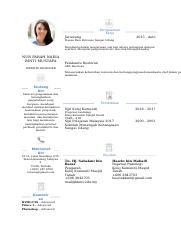 Contoh Template Resume 10.docx - Pengalaman Kerja Juruwang Stesen Contoh Template Resume 10.docx - Pengalaman Kerja Juruwang Stesen