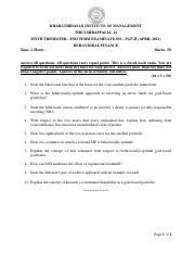 Behavorial Finance _ End Term Exam Qp Aplril 2021 _ FINAL.pdf