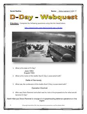 D-Day Activity (Amia Leonard)