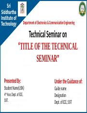 Technical Seminar  Format.ppt