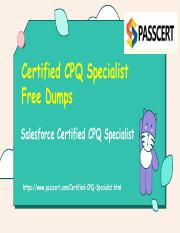 2022 Update Salesforce Certified CPQ Specialist Certification Dumps.pdf