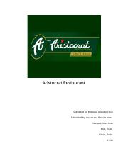 261146245-Aristocrat-Restaurant.docx