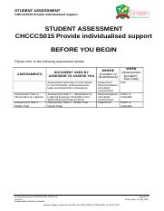 CHCCCS015 Student Assessment. V1. 110520 (for CHC43115).doc