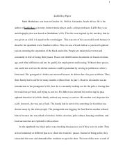Реферат: Kaffir Boy Essay Research Paper In the