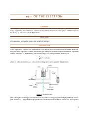 Lab 8 - Phy132 Charge to mass ratio of the electron rev1.pdf