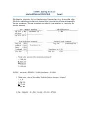 Quiz Ch2 Sol 1 Solution Rustic Living Furniture Company 18 Pages Exam 1 2017 2 Key Finalversion