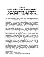 Revised. Haziq to Faidzul_Machine Learning Application for Classification of River Using the Water Q