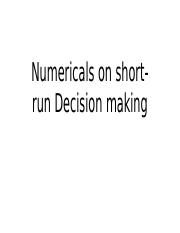CVP-shortrun decisions