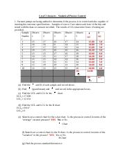 Level 2 Answers - Statistical Process Control - Copy.docx