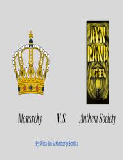 Monarchy Vs. Anthem Society.pptx