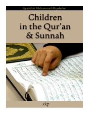 Children in the Quran and Sunnah(Ayatullah Mohammed Reyshahri)_siatBook.pdf