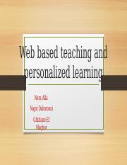 Web based teaching and personalized learning.pptx