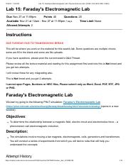 Lab 15_ Faraday's Electromagnetic Lab_ Physical Science Lab I (PHSC-1021-E02 CRN_ 10904).pdf