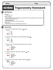 Mathematics Review • Trigonometry Homework Answer Key copy.pdf